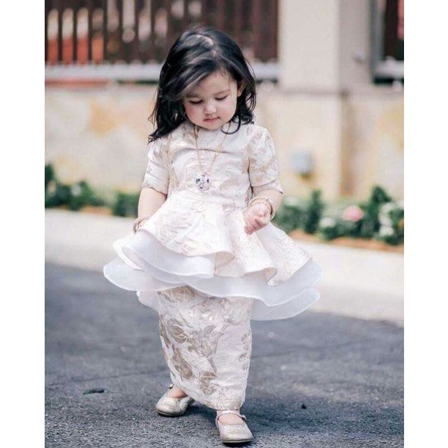 stellan anak muslim peplum baju pesta anak ulang tahun lebaran gamis