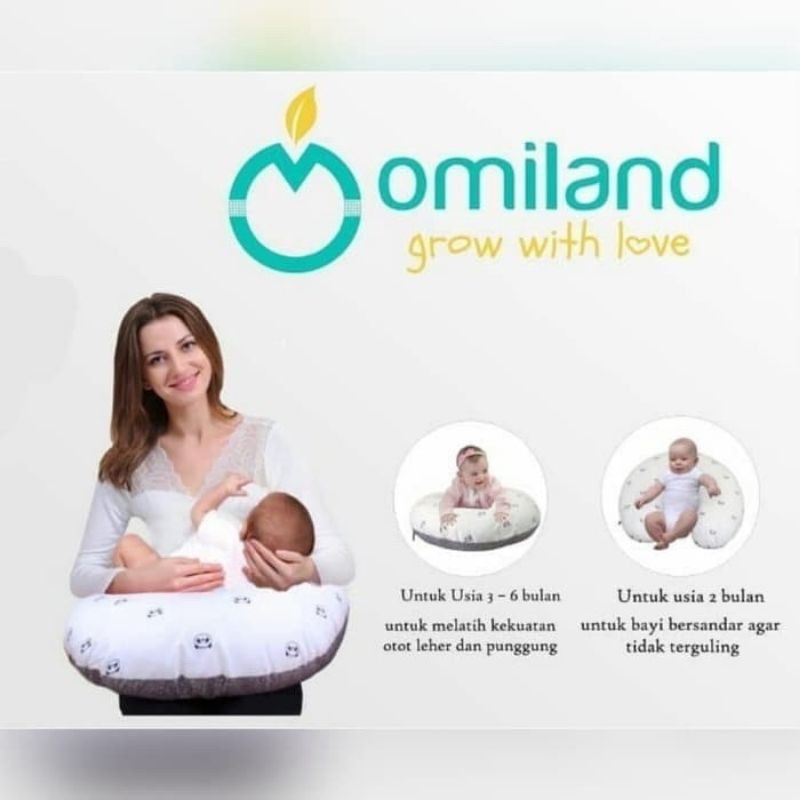 Bantal Menyusui / Nursing Pillow Ibu Menyusui / Bansui / Free Bantal Lengan Omiland Panda OBW1141