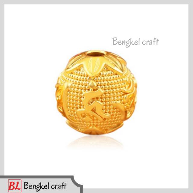 Charm Liontin xuping bahan gelang emas hongkong guru beads