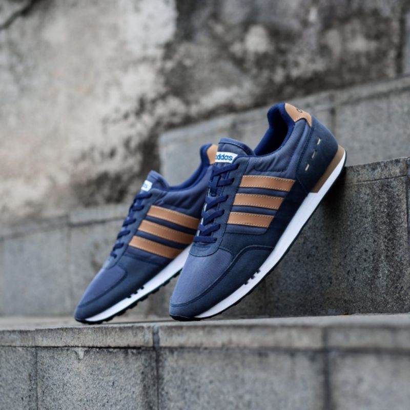SEPATU ADIDAS NEO CITY RACER NAVY BROWN