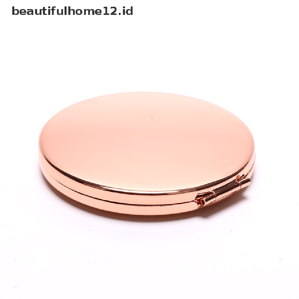 Cermin Makeup Compact Dengan Kaca Pembesar Untuk Travel