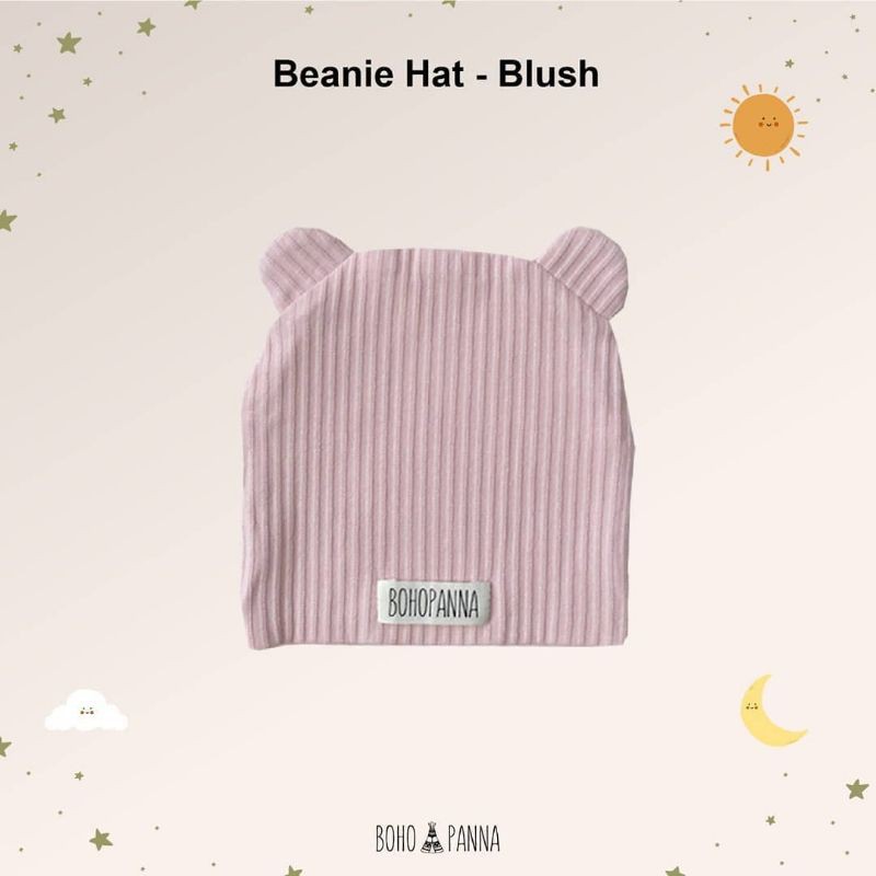 CILLABABY - BOHOPANNA | BOHOBABY BEANIE HAT (Topi Anak Bayi)-Blush