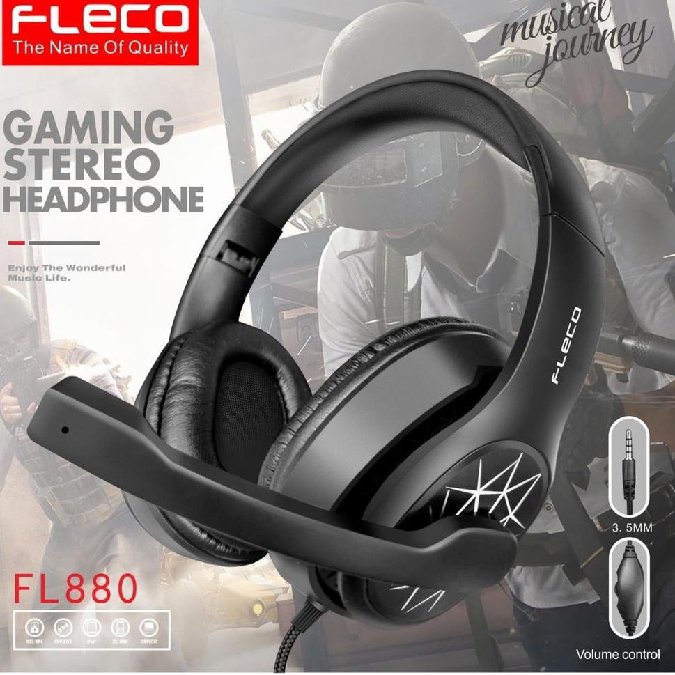 Headphone kabel FLECO FL-880 Gamming / Headphone Gamming / Handsfree Gamming / Headset Gamming / Hea
