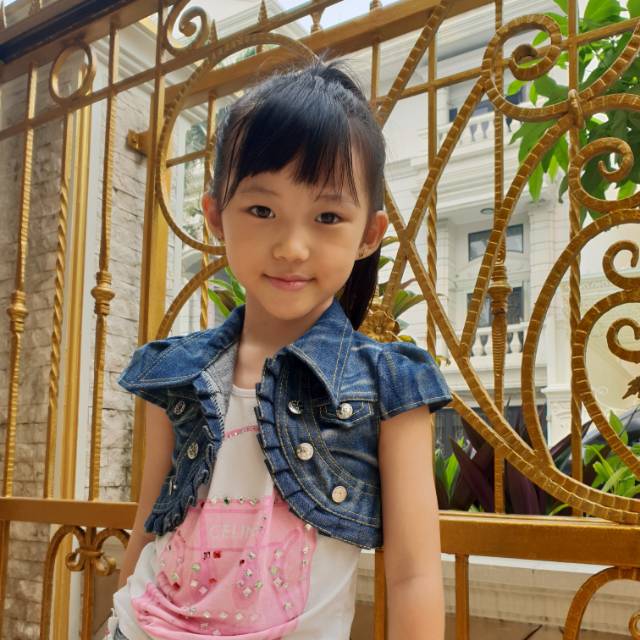 Rompi jeans anak 2-4 tahun