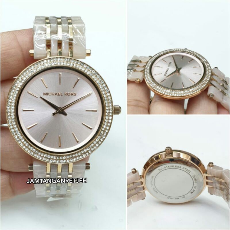 JAM TANGAN WANITA MK MICHAEL KORS BATRE RING PERMATA RANTE KERAMIK