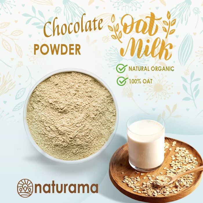 Oat Milk Powder Chocolate 500 Gram Bubuk Oat Organik rasa coklat