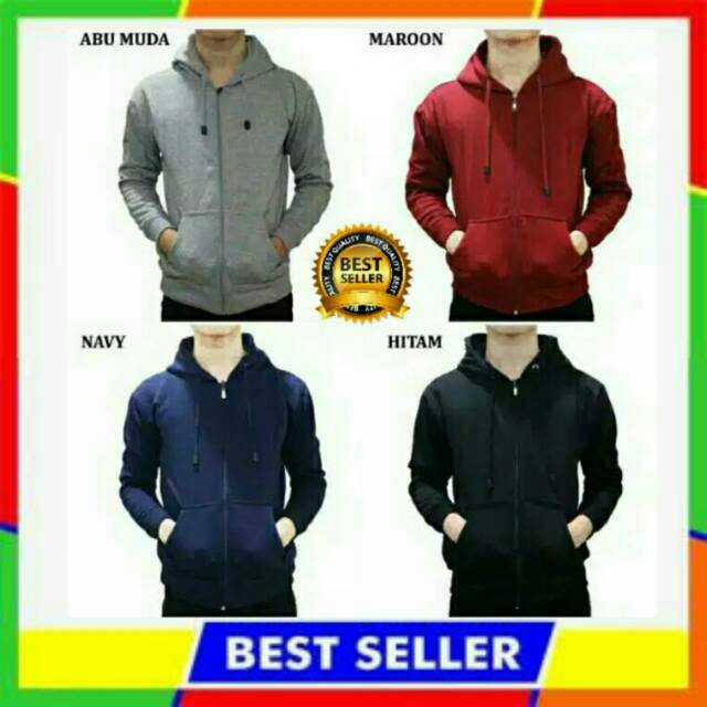 Jaket Pria Murah Anak Muda Polos Terbaru J167
