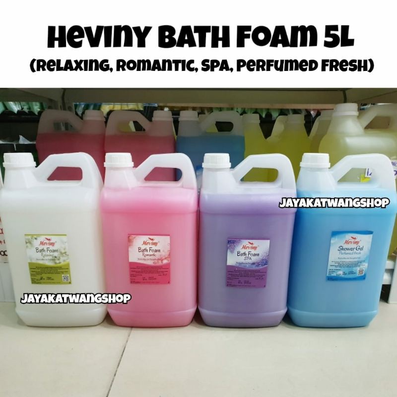 HEVINY Bath Foam 5 L (Jurigen 5 Liter) | Shower Gel Sabun Mandi
