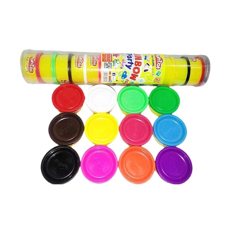 Fun Doh Refill Rainbow 12 Warna - Harga untuk 12pc Fun Doh - Mainan Fun Doh