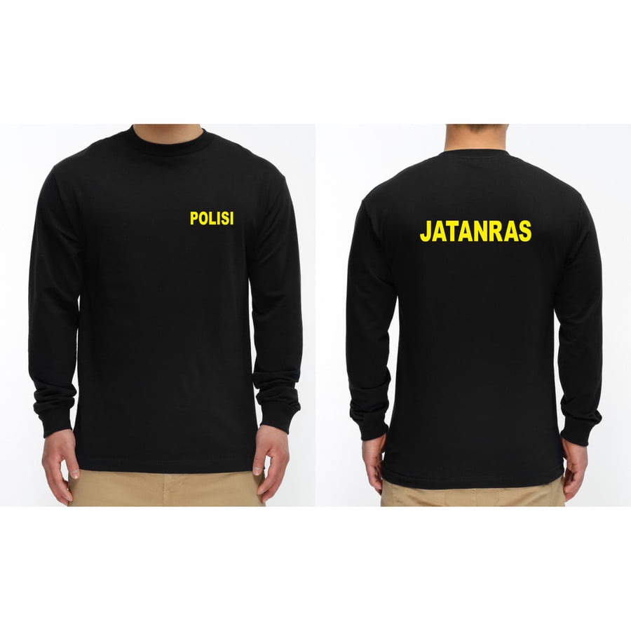 kaos polisi jatanras panjang / baju jatanras polisi longsleeve