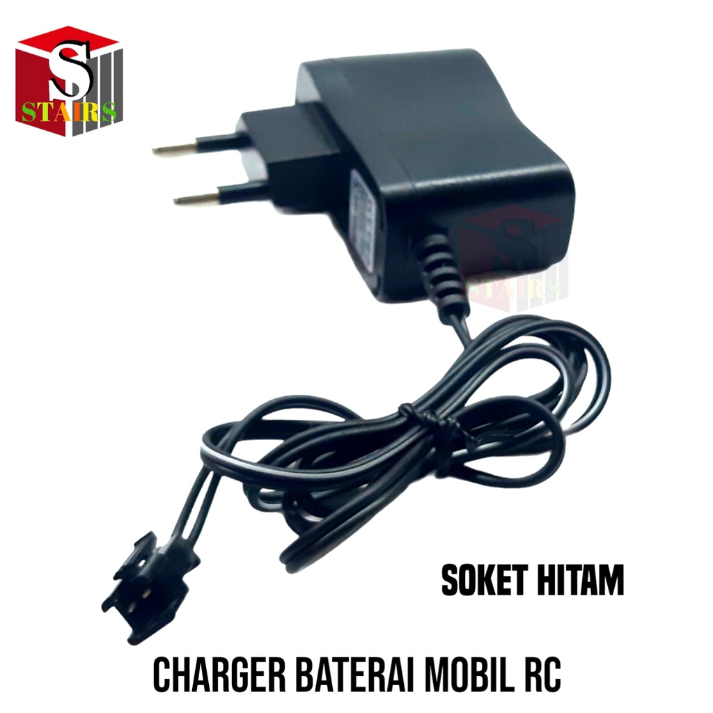 Casan/Charger Baterai Mobil Remot/RC Socket Hitam