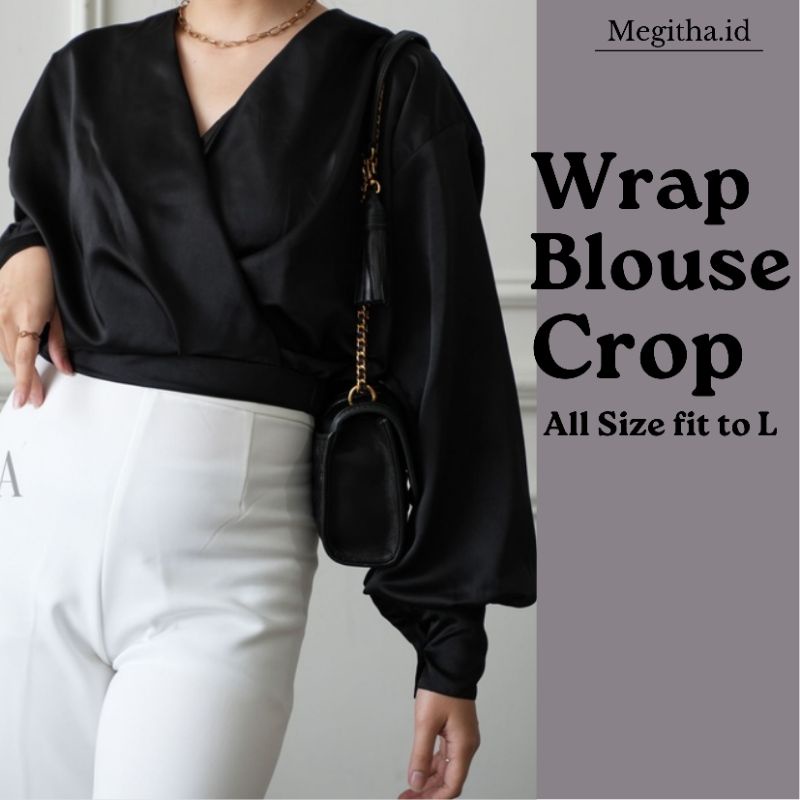 blouse crop | wrap blouse