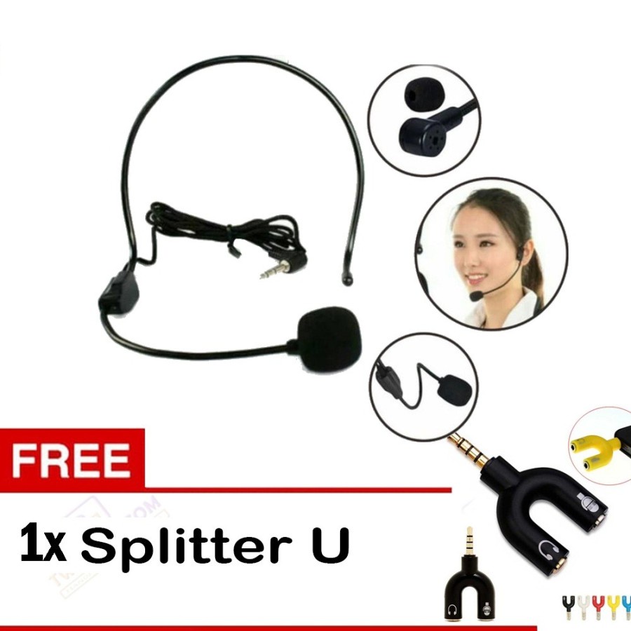 Trend-Paket Youtube Mic Clip On Bando Microphone Plus Splitter U