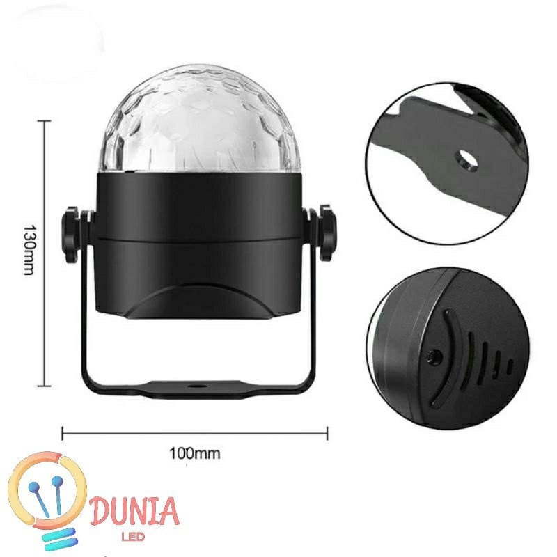 Lampu Disko Magic Ball / Lampu Disko LED RGB MS-689