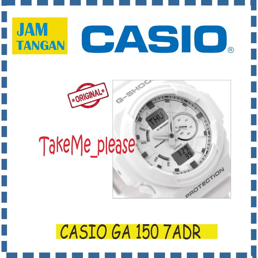 Casio Jam Tangan GA 150 7ADR Original