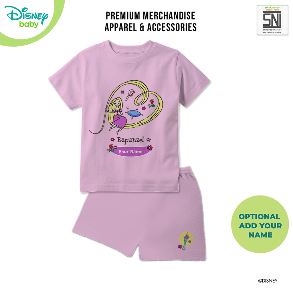 Baju Setelan Bayi Princess DISNEY Katun Bambu DPC174