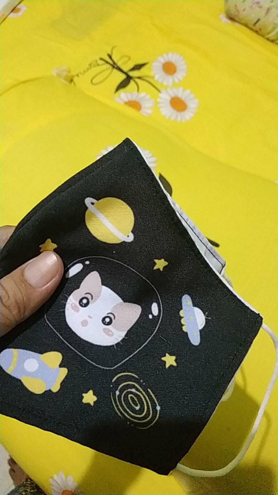 Masker Bordir Dua Lapis Ada Tempat Tisu (22x13cm)