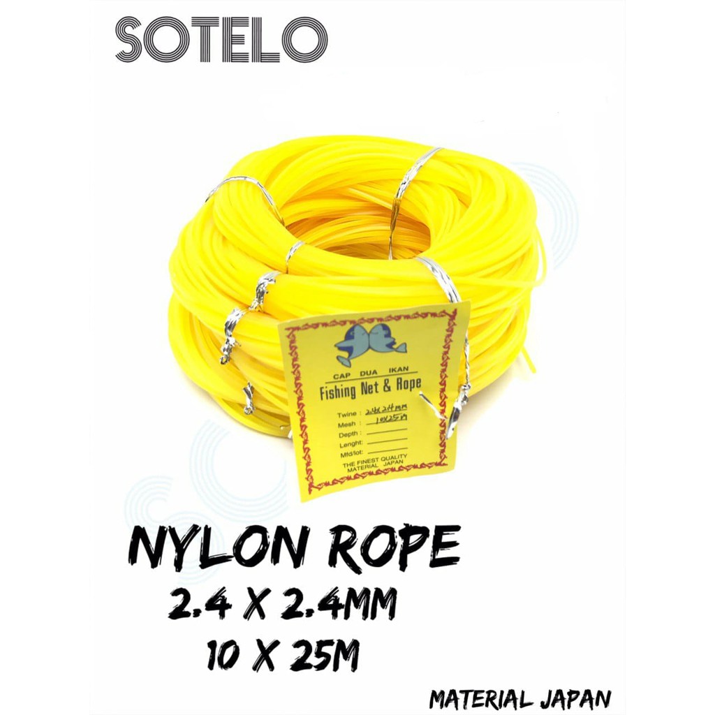 SENAR / NYLON ROPE POTONG RUMPUT CAP DUA IKAN (Model KOTAK)