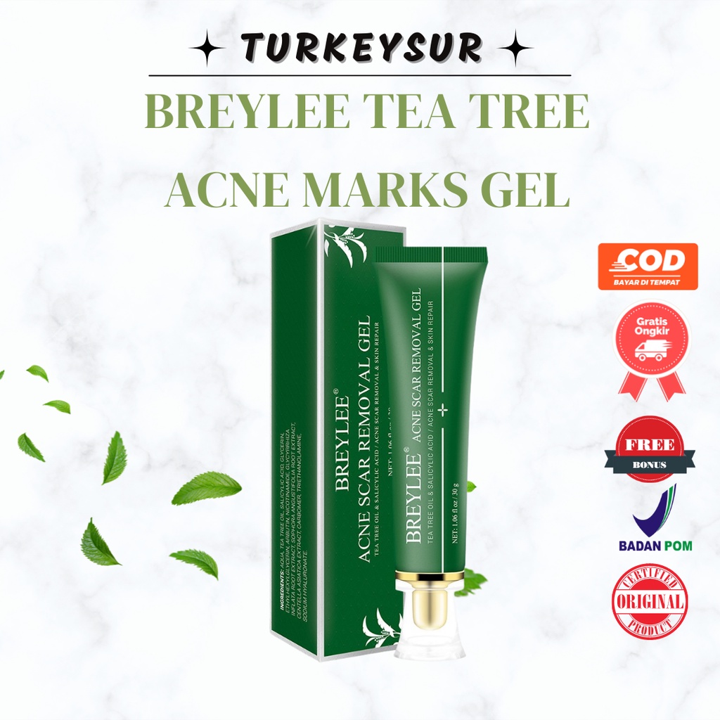 BREYLEE Tea Tree Acne Marks Gel -  BREYLEE Scar Removal Gel Memudarkan Bekas Jerawat & Memperbaiki K