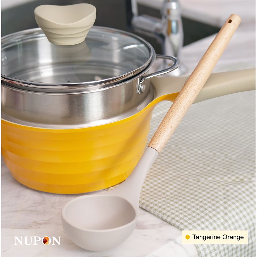 Panci Bayi Nupon- Steammer Pan Nupon Areum Sauce Pan With Stainless Steammer 18 Cm- Premium Sauce Pan- Panci Bayi