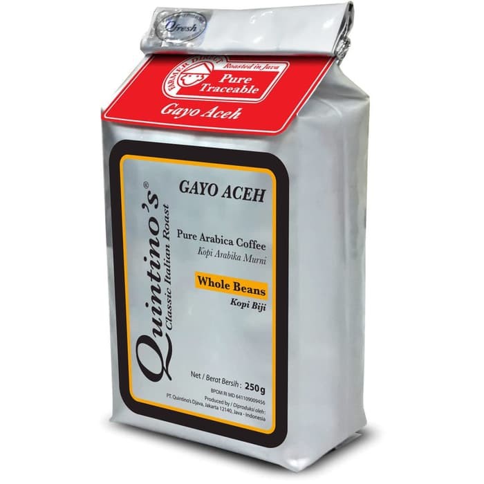 

espresso kopi bubuk quintinos gayo aceh 250gr - WHOLE BEANS