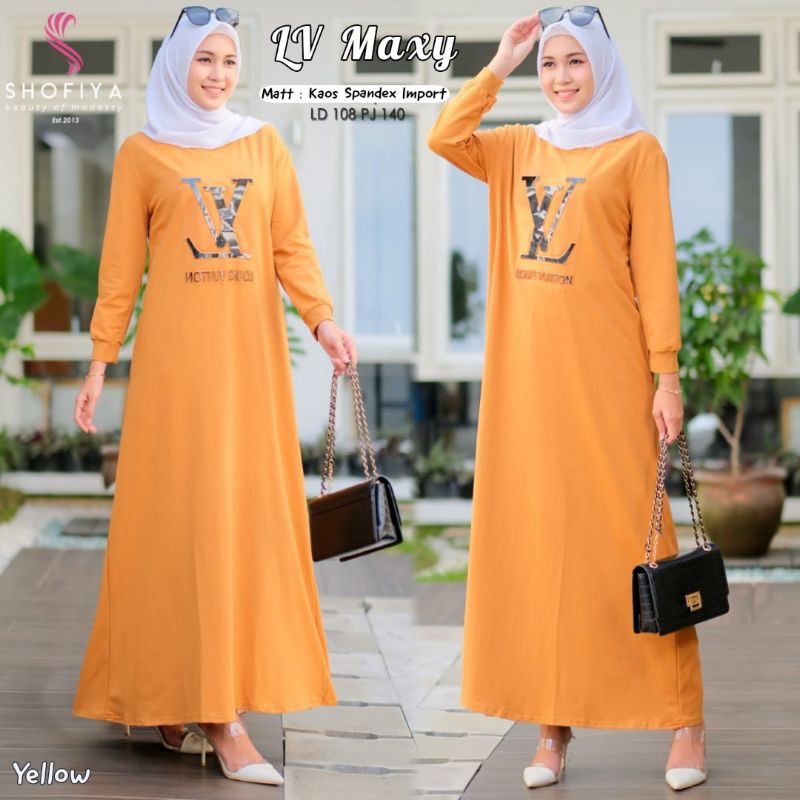 LV Maxi Dress Original By Shofiya