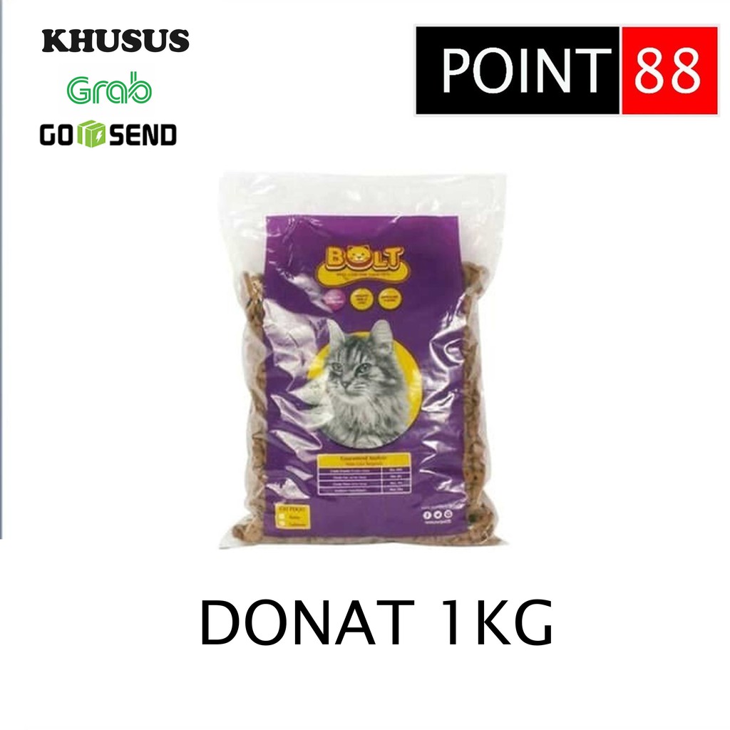 BOLT Ikan/Donat/Salmon/Kitten Salmon 1kg (Grab/Gosend)