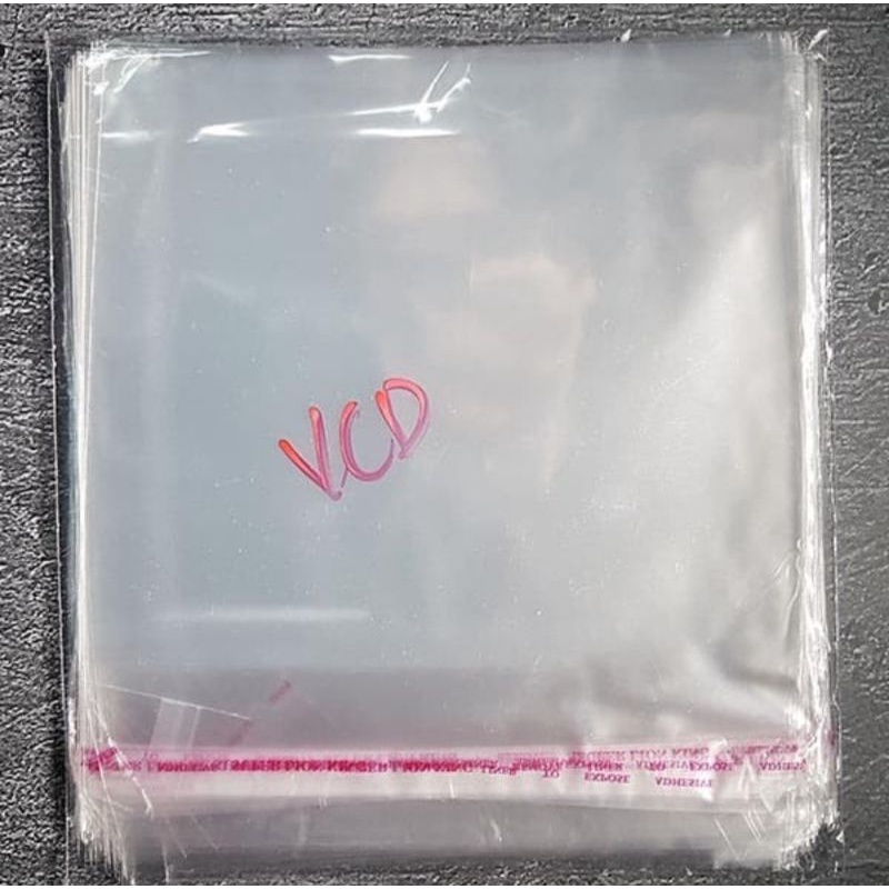 plastik garment opp lem VCD , souvenir , undangan , roti 15,5 x 16 cm