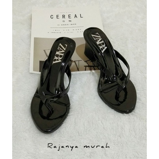 sandal wanita jepit hak tahu 5cm