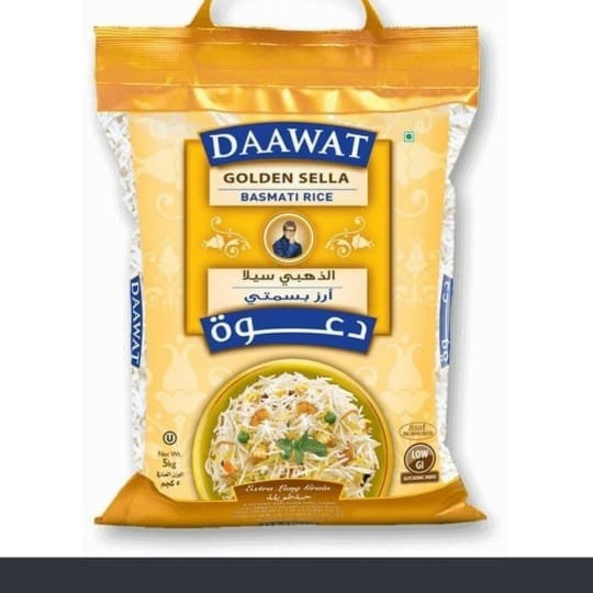 

978qW Daawat Golden Sella Basmati Rice India 5 Kg W5Q0112