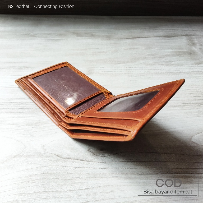 Dompet Kulit Pria Slot Photo Card Dompet Lipat