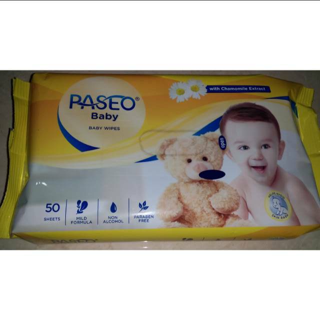 PASEO BABY WIPES 50 sheets