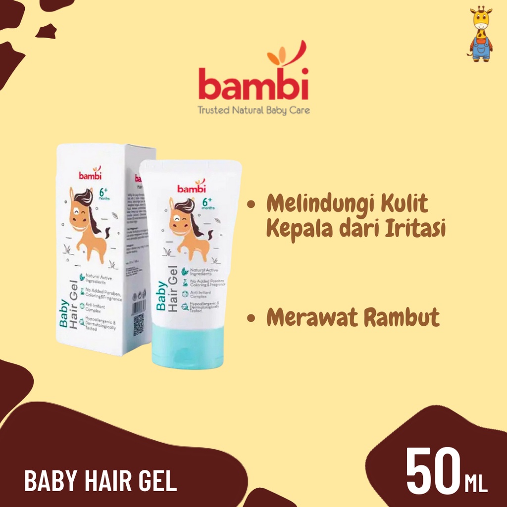 Bambi Baby Hair Gel 50ml - Vitamin Hair