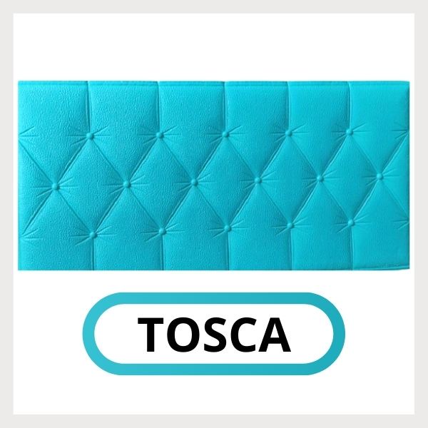 Topprice Wallpaper 3D Foam Dekorasi Dinding Kamar Rumah Murah motif Bunga  wallfoam sticker U96 / U137 / U134 / U135 / U136-U136 HEADBOARD TOSCA
