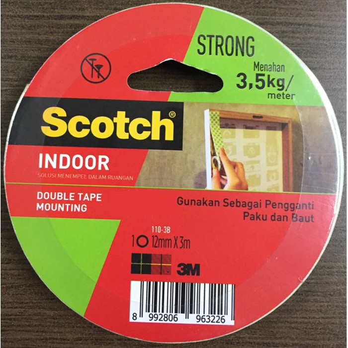 Double Tape 3M Scotch / Mounting Tape 12mm x 3m / 0.5 inch ORIGINAL