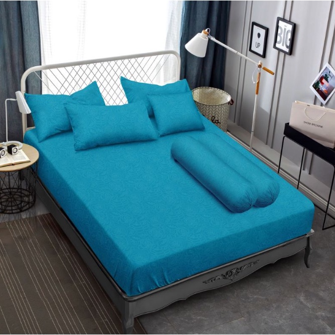 ❤ IJN ❤ Sprei T30 King Polos Emboss Vallery 160x200 tinggi 30cm Terlaris