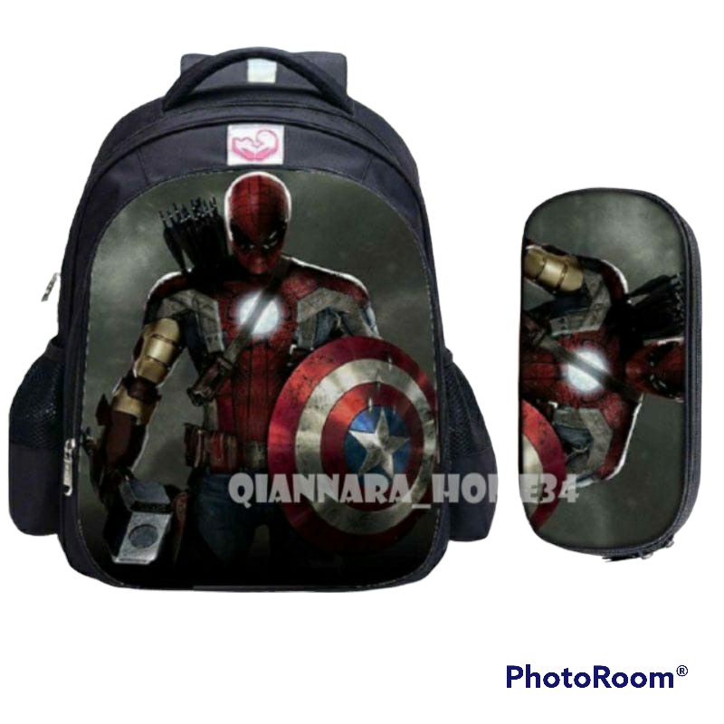 New arrival 5in1 Ransel Avengers Tas anak laki-laki ransel anak sekolah