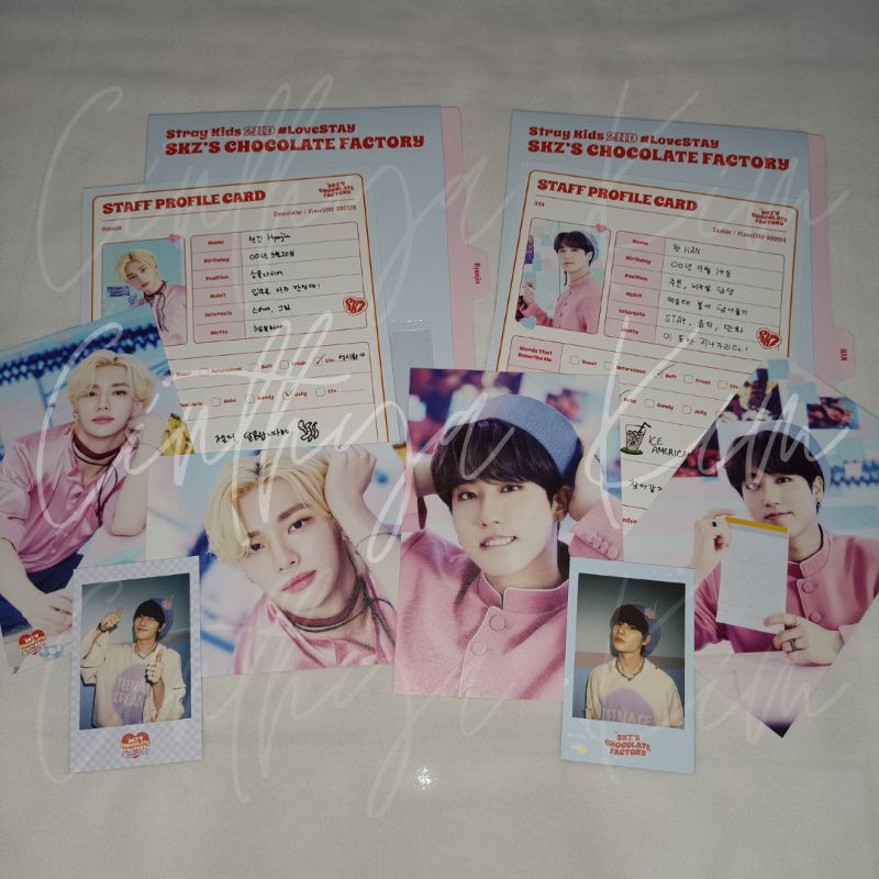 Stray Kids Hyunjin Han I.N SKZ's Chocolate Factory Profile Postcard Pola MD Love Stay