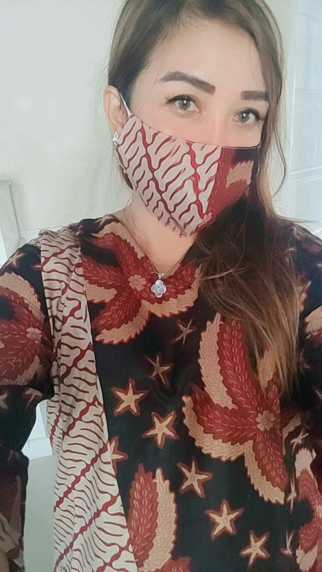 Couple Batik Bintang Parang - Blouse Batik Wanita - Atasan Batik - Hem Pria S-m-l-xl-xxl-3l-4l-5l