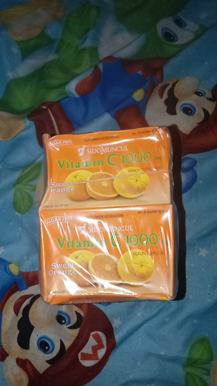 10 Box 60 Sachet Vitamin C 1000 Mg Sidomuncul Suplemen Daya Tahan Tubuh Dewasa Anak Shopee Indonesia