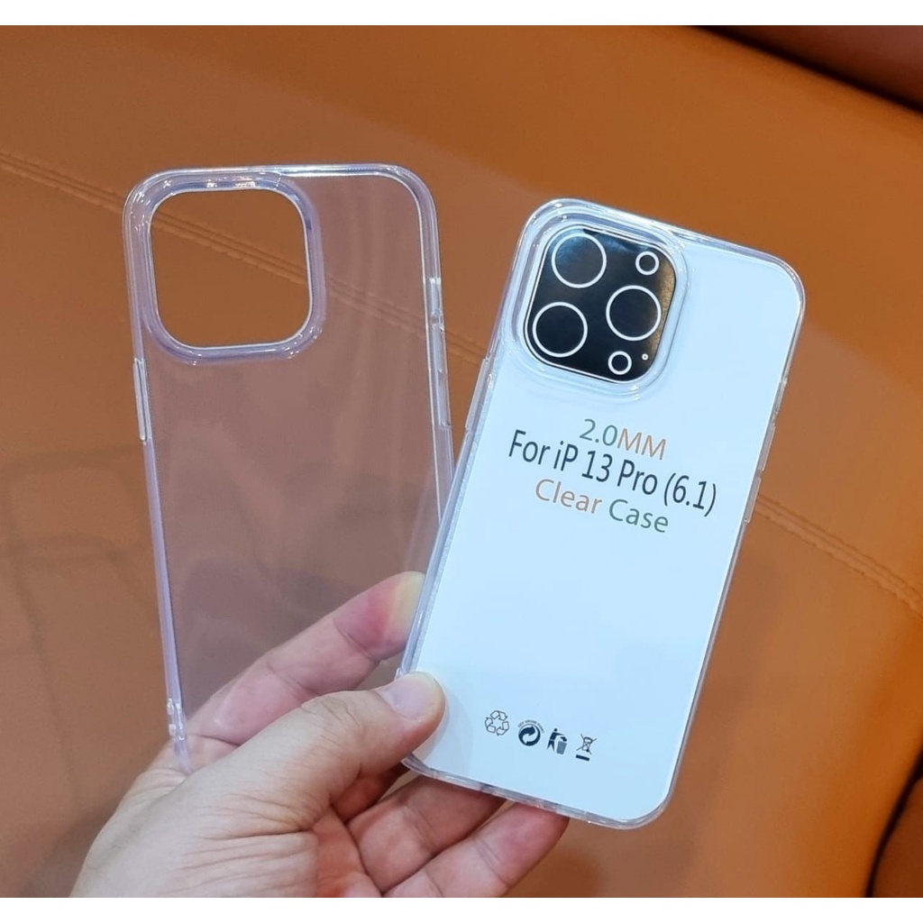iPhone 13 Mini/13/13 Pro/ 13Pro Max TPU Clear Case HD 2mm Packing Press / Jelly Case / Softcase Clear Packing Mika