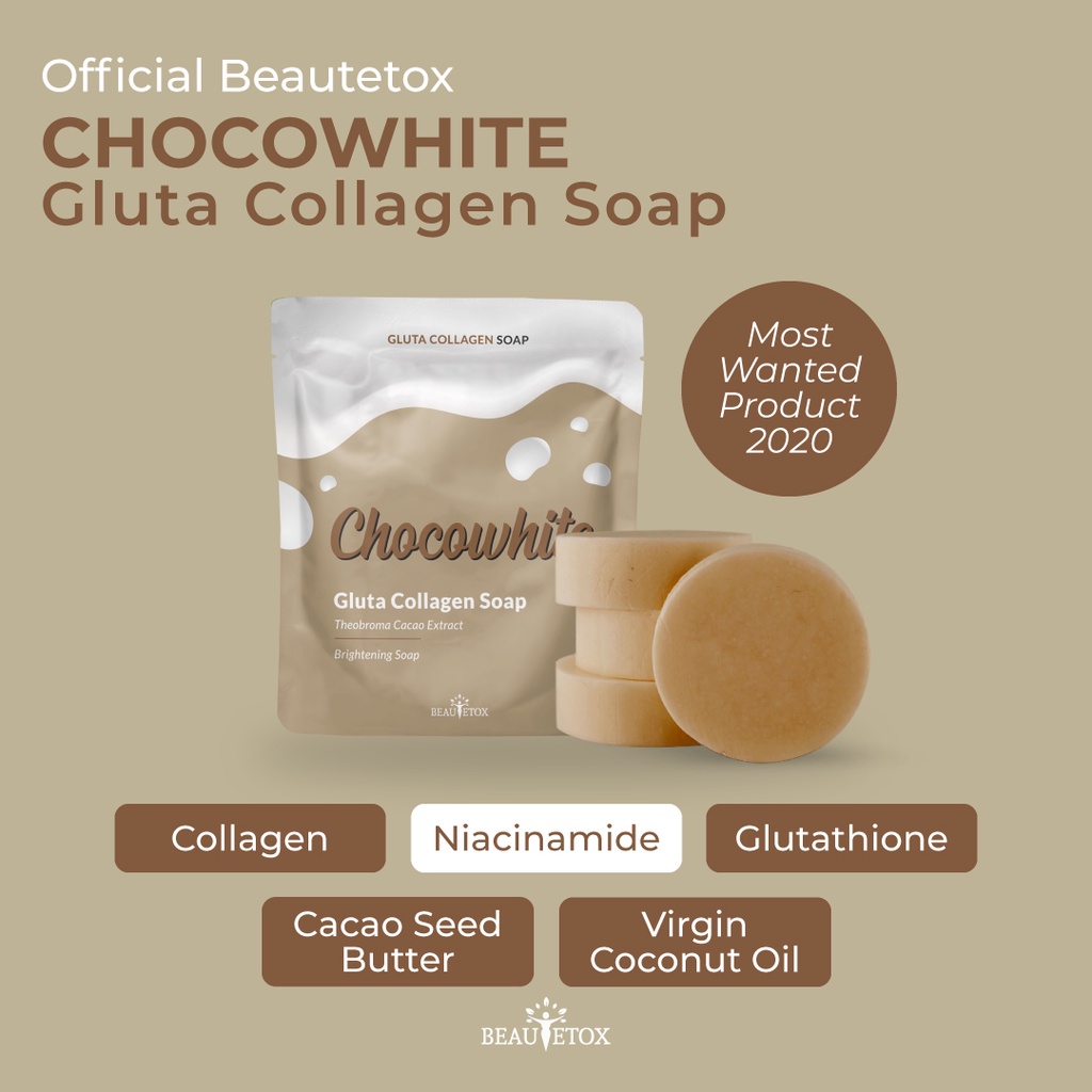 PROMO!! SABUN MANDI GLUTA COLLAGEN BEAUTETOX - BODY SCRUB TANPA BILAS CHOCOWHITE WHITEMILKY JASMINE KOLAGEN LULUR PUTIH COKLAT WHITE