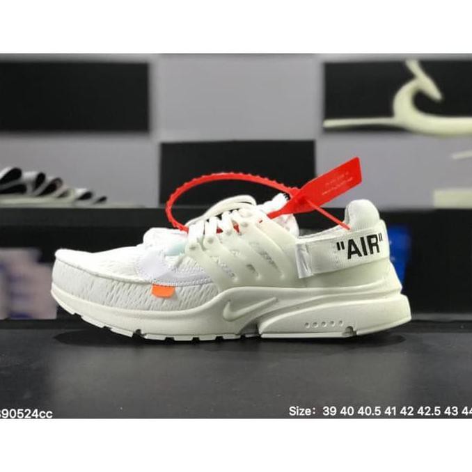 Sale Terlaris  Sepatu Nike Air Presto Off White Premium BNIB / Sepatu Sneakers Pria - Putih, 40