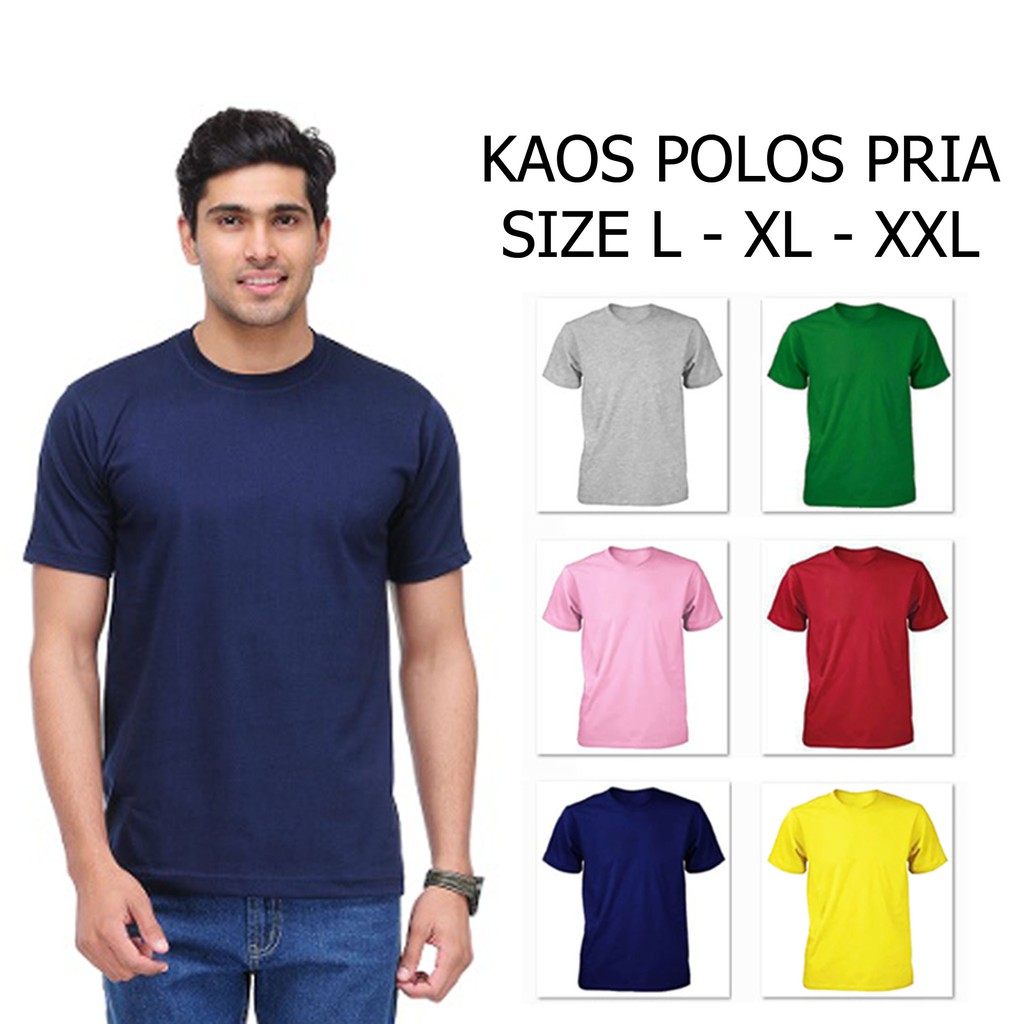 Kaos Polos Pria Murah / Kaos Polos Pria O-Neck