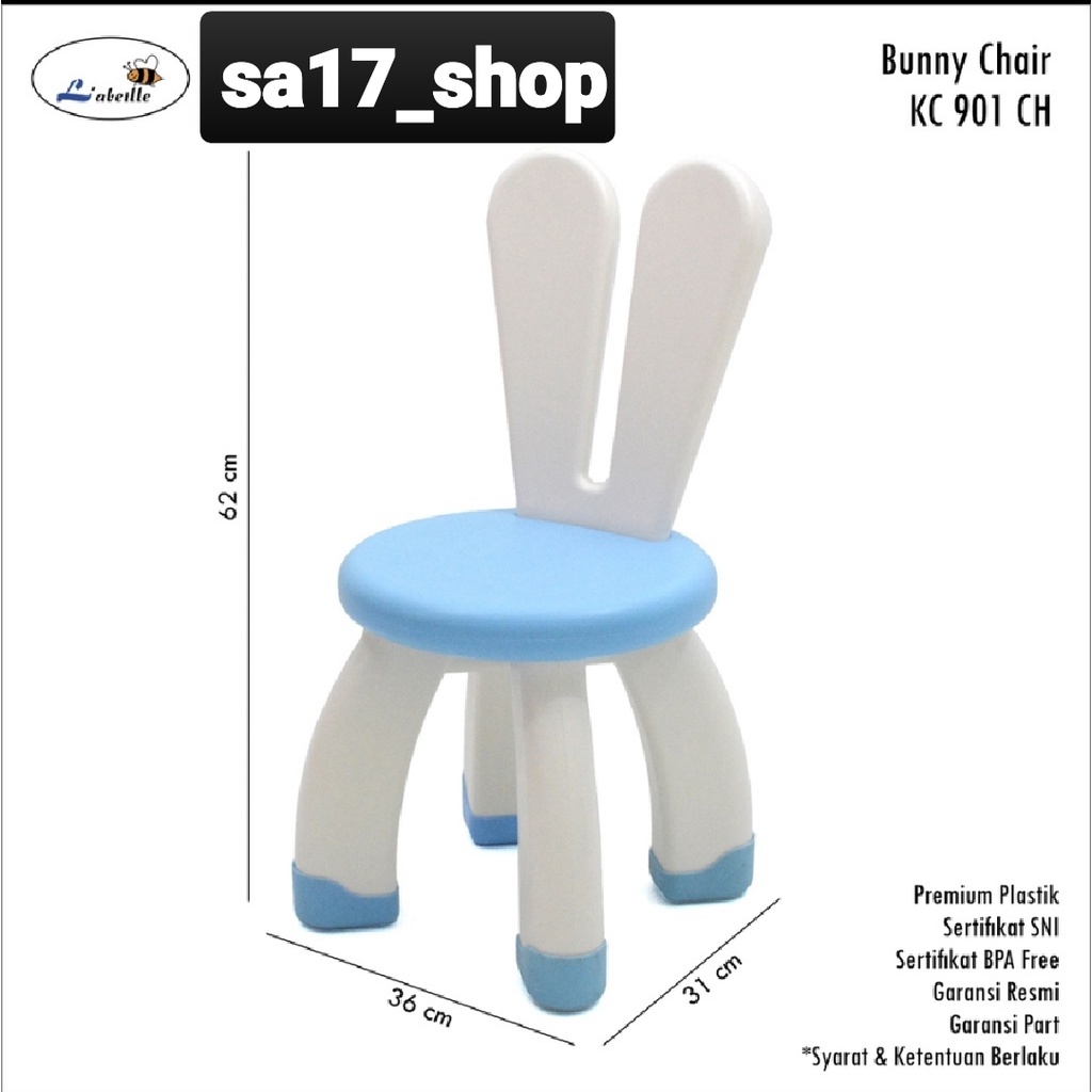 Bunny Chair L'abeille KC-901 CH - kursi belajar anak - kursi anak