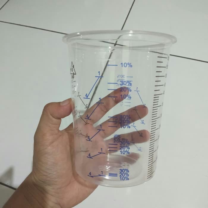 Special Promo Gelas Ukur Kalibrasi Cat Gelas Takar Pencampuran Cat