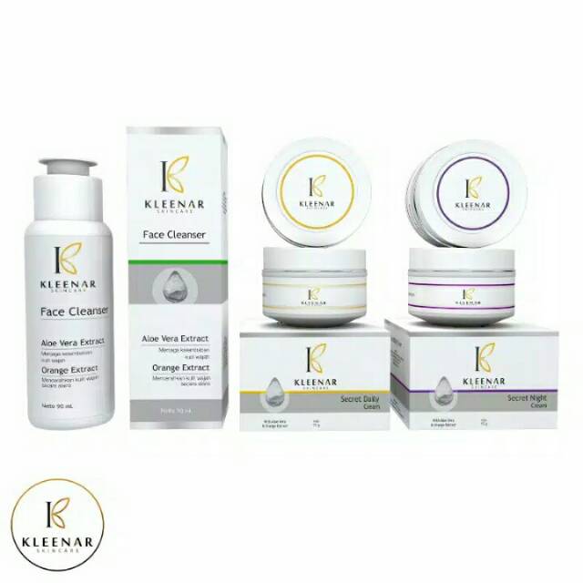 PAKET HEMAT KLEENAR SKINCARE 3 IN 1 ORIGINAL BPOM