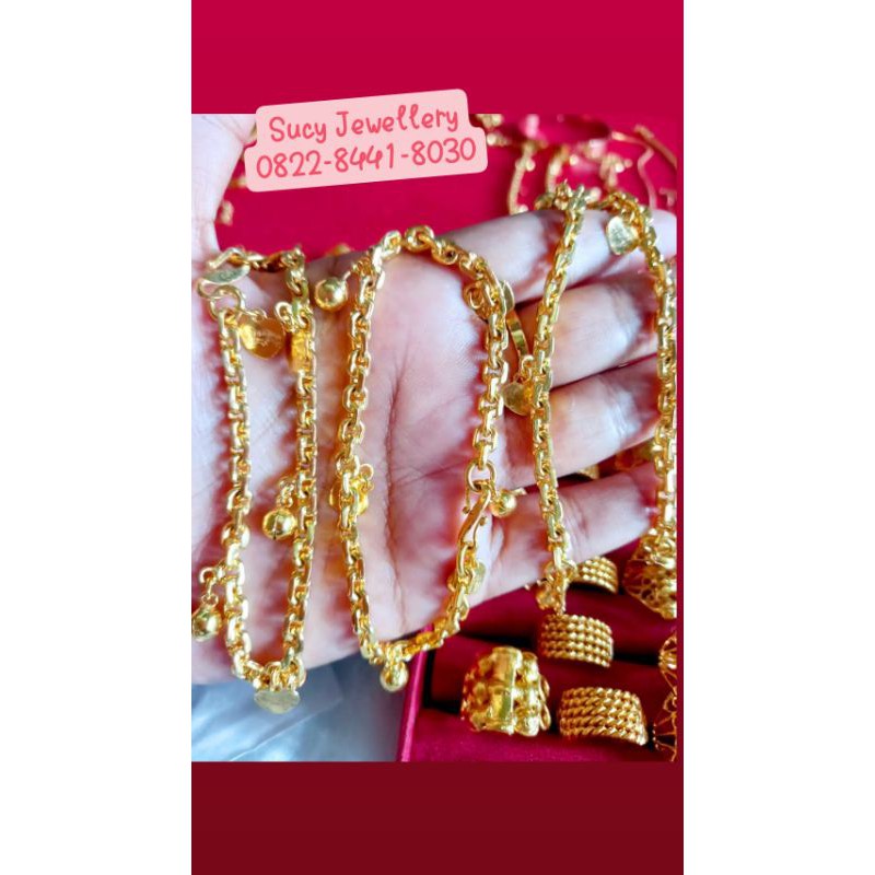 Gelang Lapis kristal asli