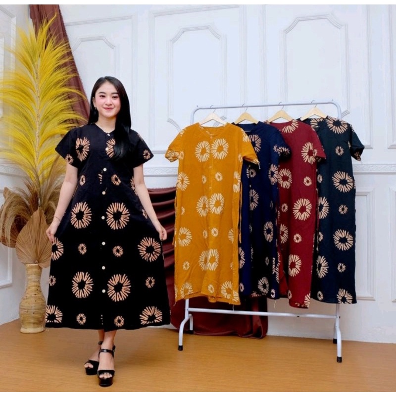 DASTER ANDIN MOTIF CINCIN POLKADOT / PIYAMA BAJU TIDUR