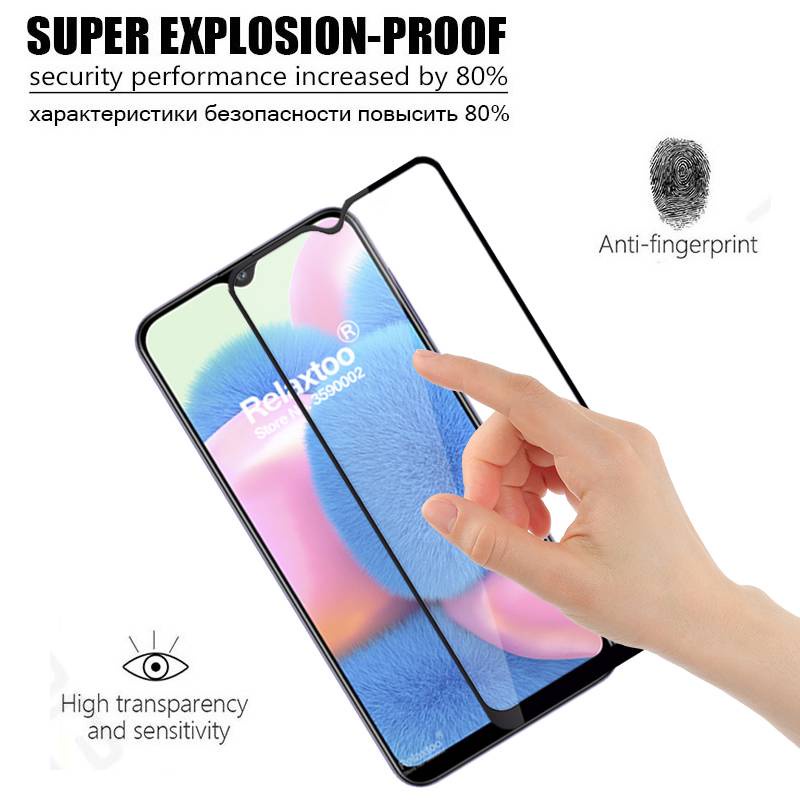 (9D Full Tempered Glass) Samsung A22 S20 A32 A52 A72 5G / A12 / A02s / A02 / Note 20 / 10 Lite / M62 / M02 / A7 A9 2018 / M12